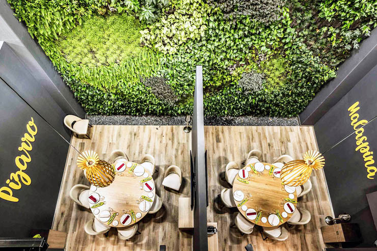 Potshop Madrid, jardines verticales, huertos urbanos, decoración floral, decoración de cuadros naturales, diseño de hábitat, jardín vertical, decoración restaurante, jardín vertical restaurante, decoración negocios, plantas sin mantenimiento, plantas preservadas, marketing vegetal, Juan Carlos Tribiño, cultivos hidropónicos